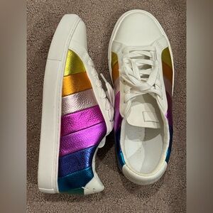 Kurt Geiger Women's Sneakers with Rainbow Stripes
